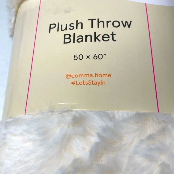 Comma Plush Throw Blanket - Picture 2 of 3